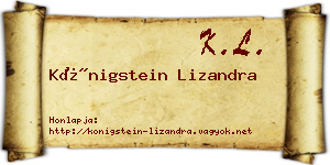 Königstein Lizandra névjegykártya